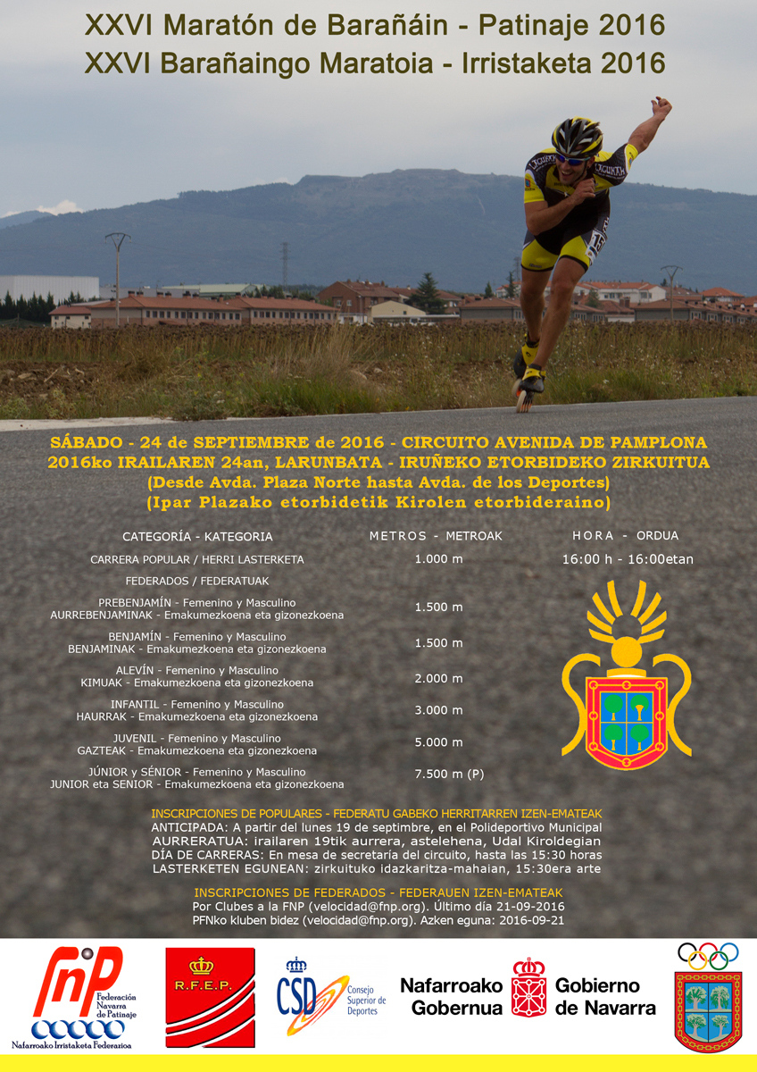 Velocidad - XXVI Marat&oacute;n de Bara&ntilde;&aacute;in